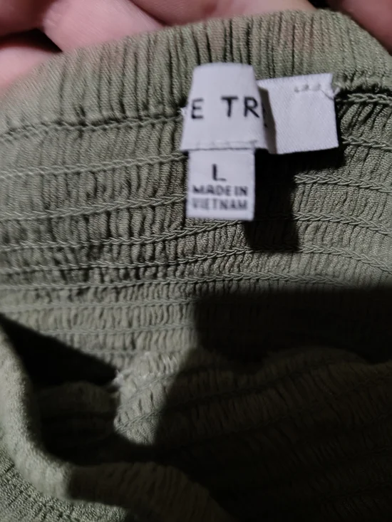 Ruffled Tiered Skirt in Sage Green - Picture 2 of 2